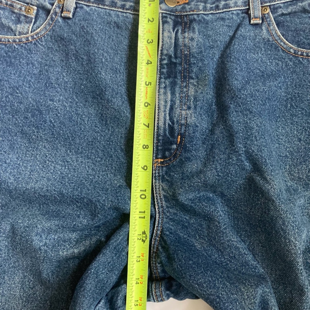 L.L.BEAN WOMEN’S FLANNEL LINED JEANS, VINTAGE. STRAIGHT LEG, SIZE 20 RELAXED FIT - Picture 11 of 14
